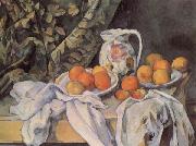 Paul Cezanne Still life with Drapery Norge oil painting reproduction